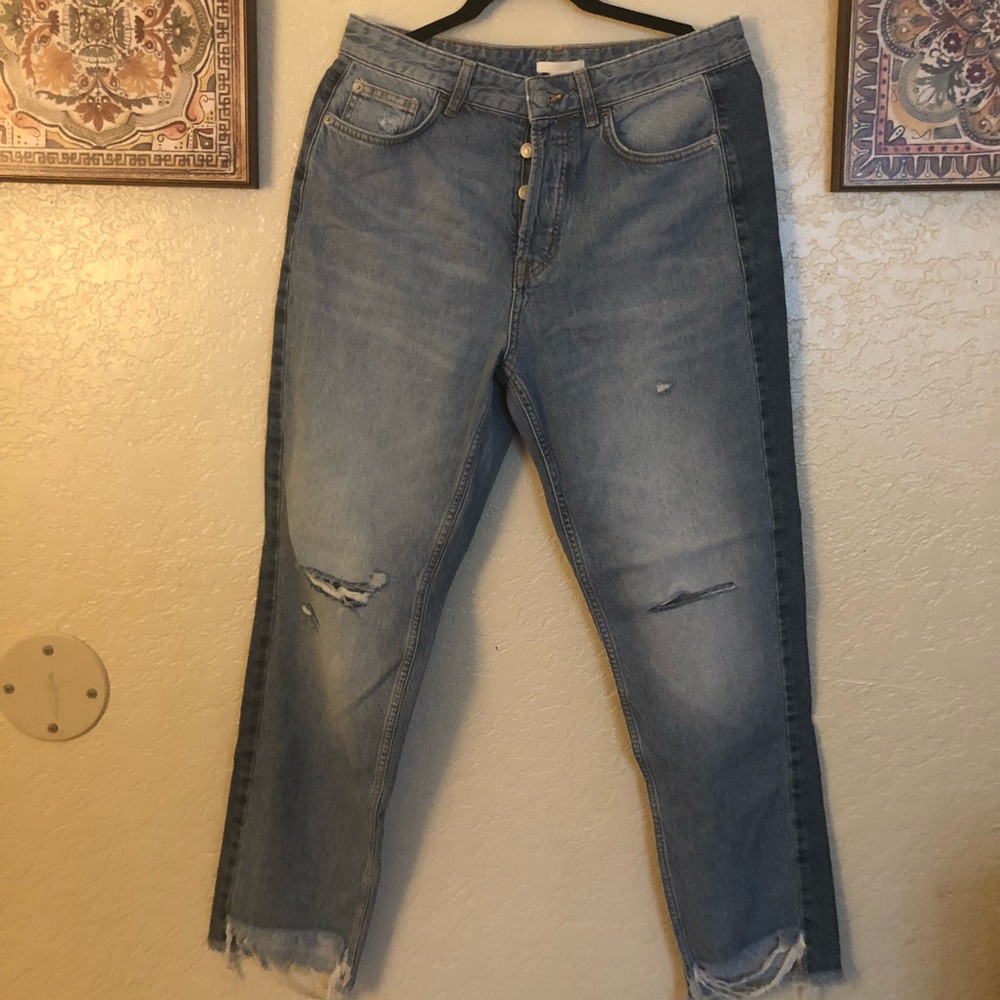H & M ripped denim